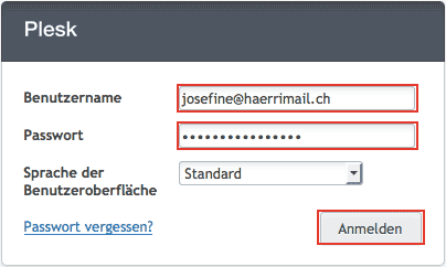 Mailbox-Verwaltung-Login